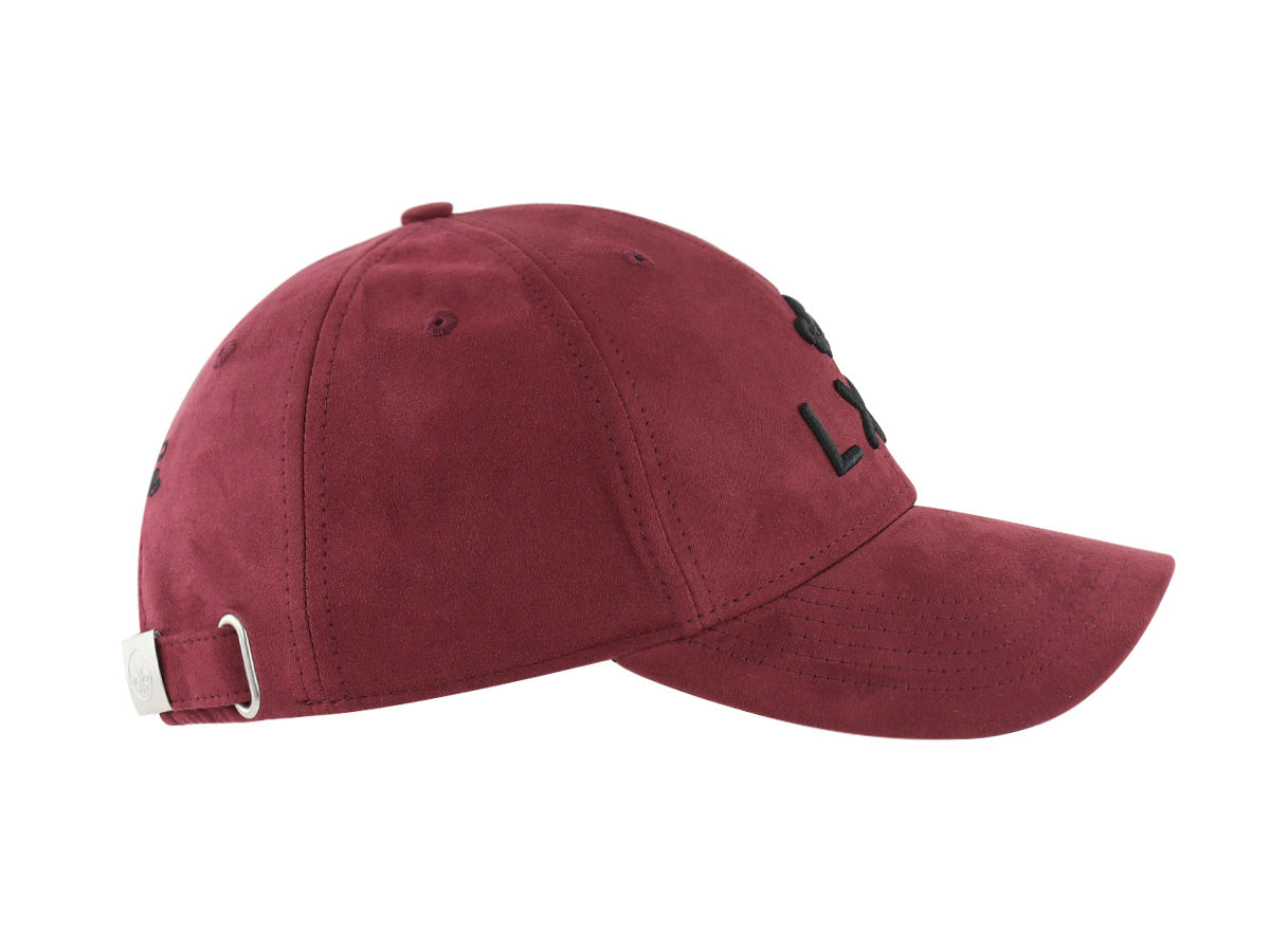 Casquette « Héritage » Suédine Lie de vin