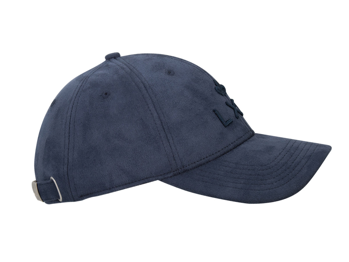 Casquette « Héritage » Suédine Ton sur Ton Bleu Marine