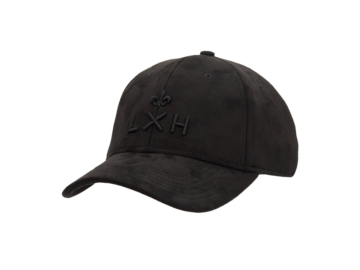 Black Suede Tone-on-Tone Heritage Cap