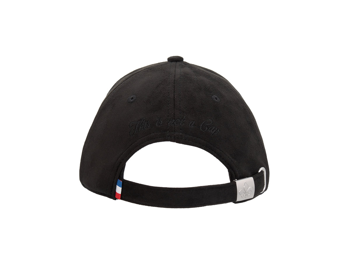 Black Suede Tone-on-Tone Heritage Cap