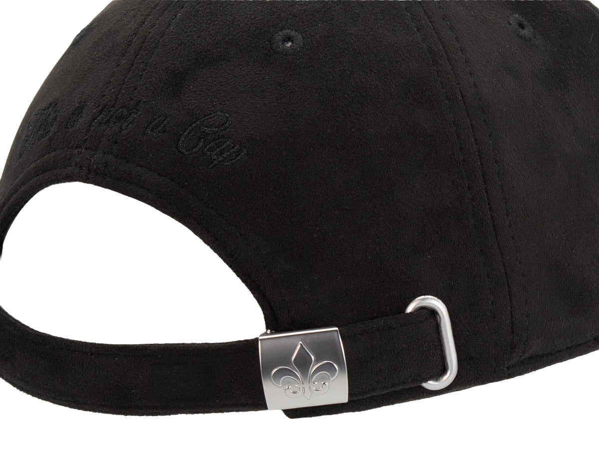 Black Suede Tone-on-Tone Heritage Cap