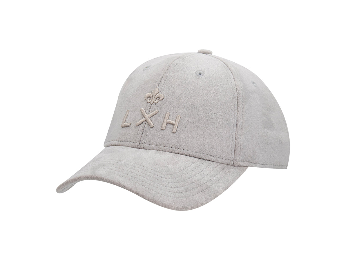 Heritage Tone-on-Tone Faux Suede Cap Grey