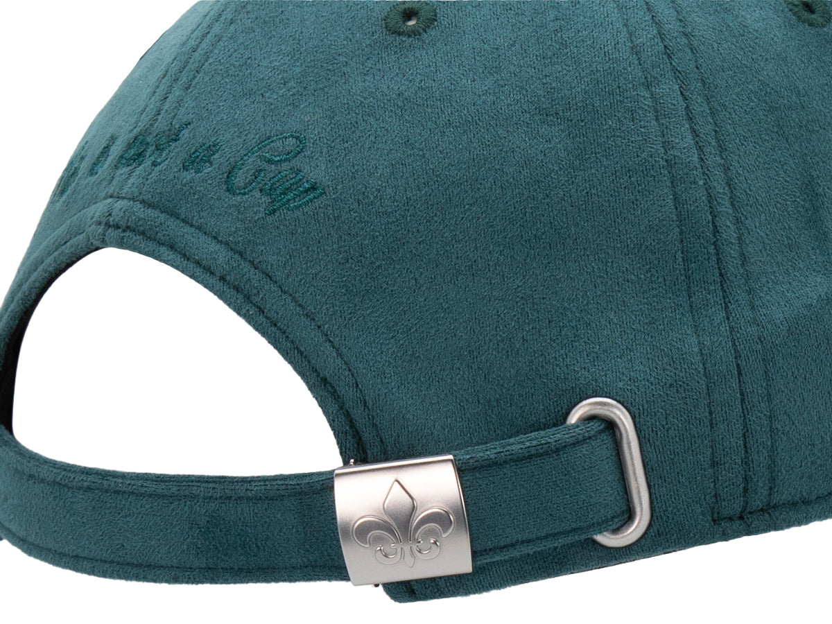 Heritage Tone-on-Tone Faux Suede Cap Duck Blue