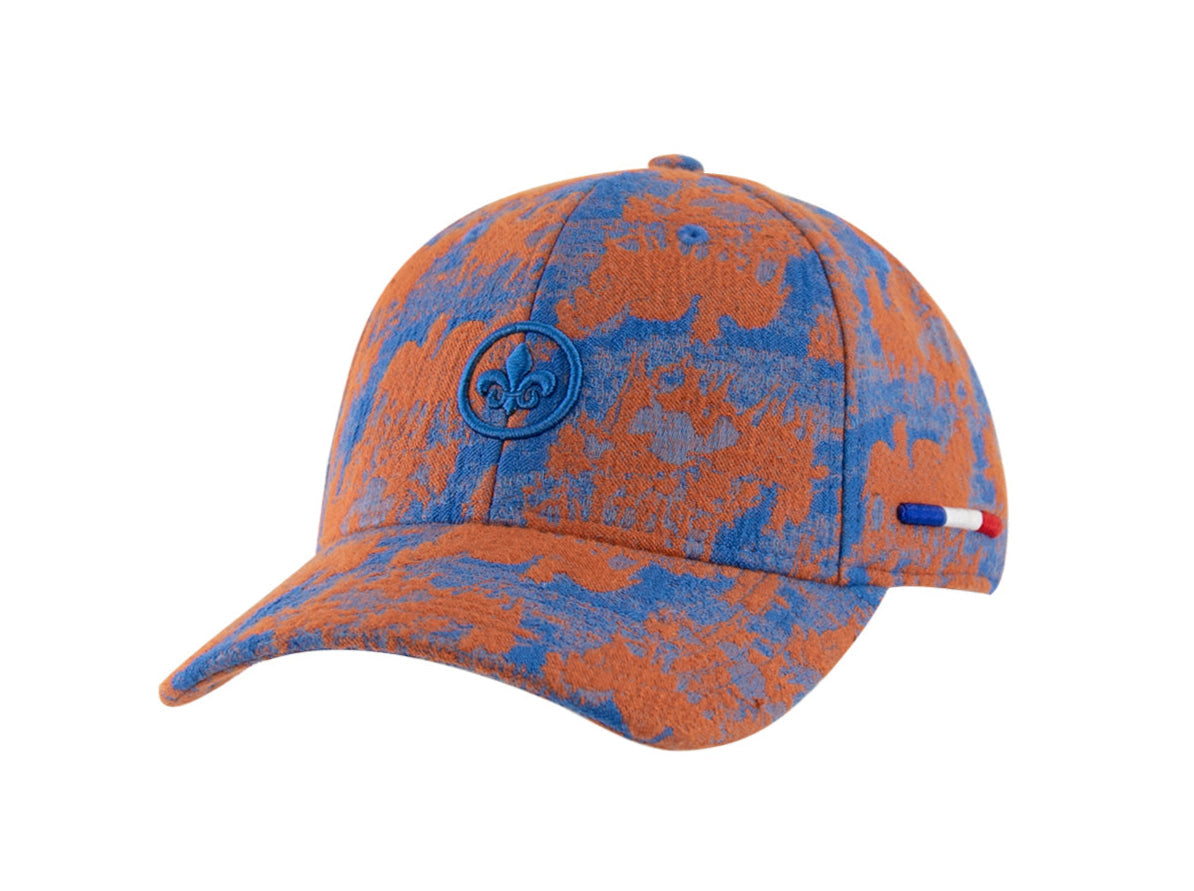 “Heritage” Cap Toile de Jouy Blue