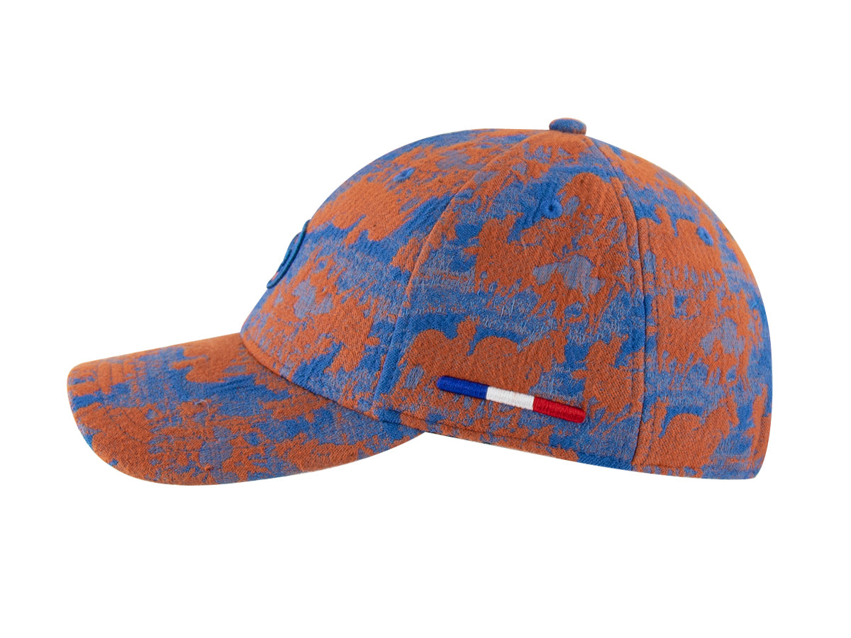 “Heritage” Cap Toile de Jouy Blue