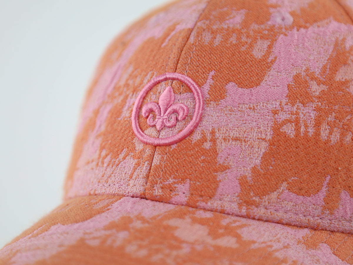 “Heritage” Cap Toile de Jouy Pink