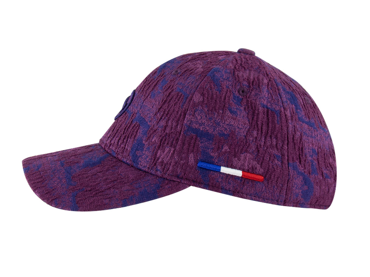 “Heritage” Cap Toile de Jouy Plum