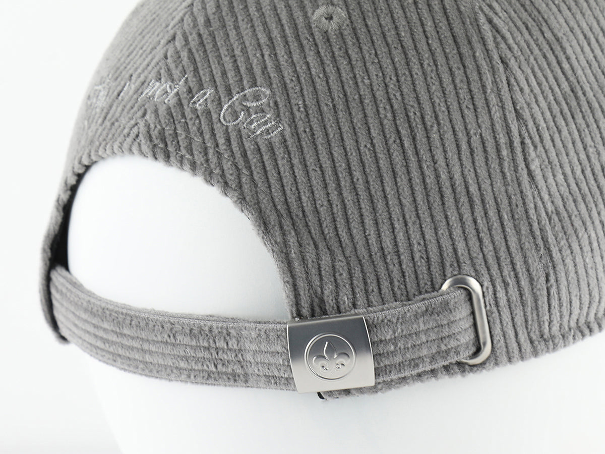 Casquette « Héritage » Velours Côtelé Full Gris