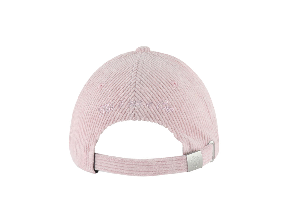 Casquette « Héritage » Velours Côtelé Full Rose Pastel