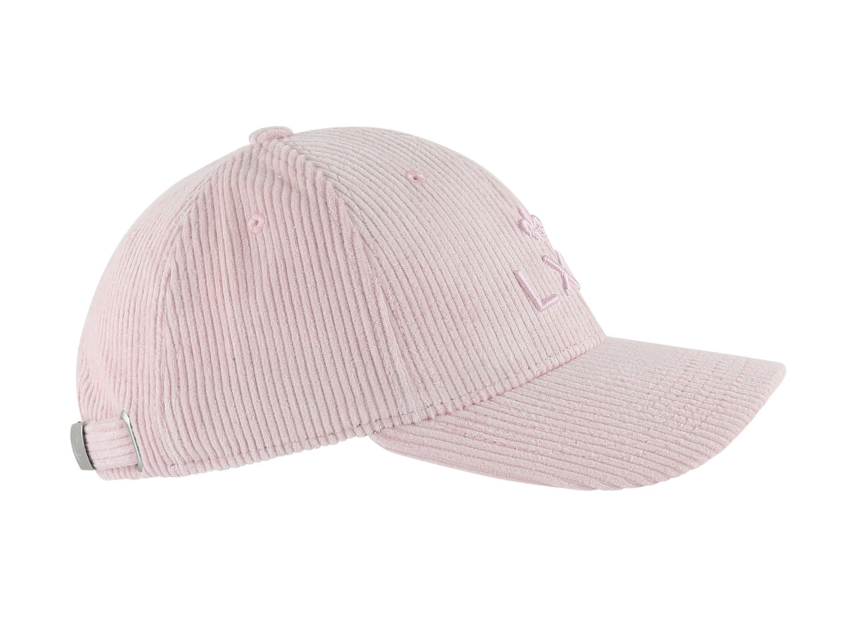 Casquette « Héritage » Velours Côtelé Full Rose Pastel