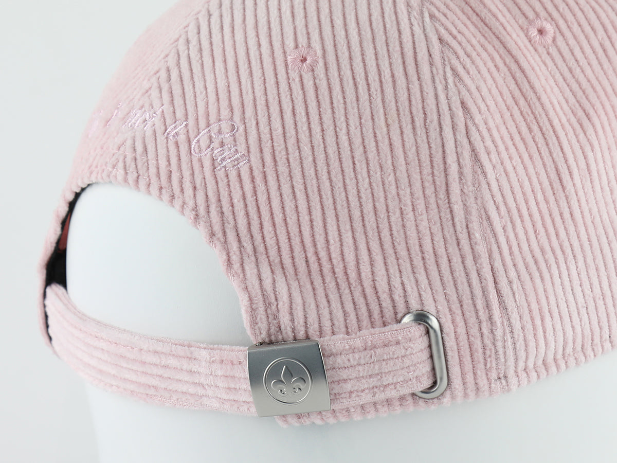 Casquette « Héritage » Velours Côtelé Full Rose Pastel