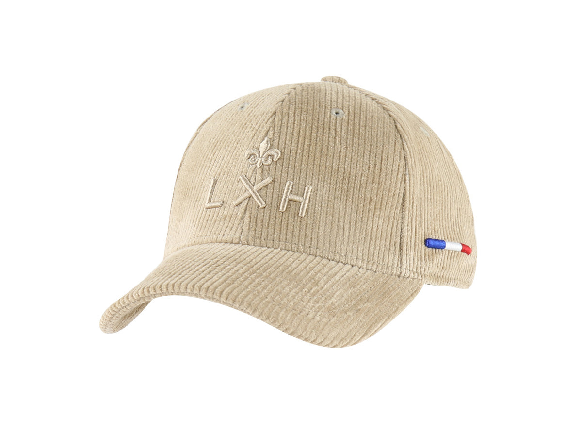 Casquette « Héritage » Velours Côtelé Full Beige Foncé