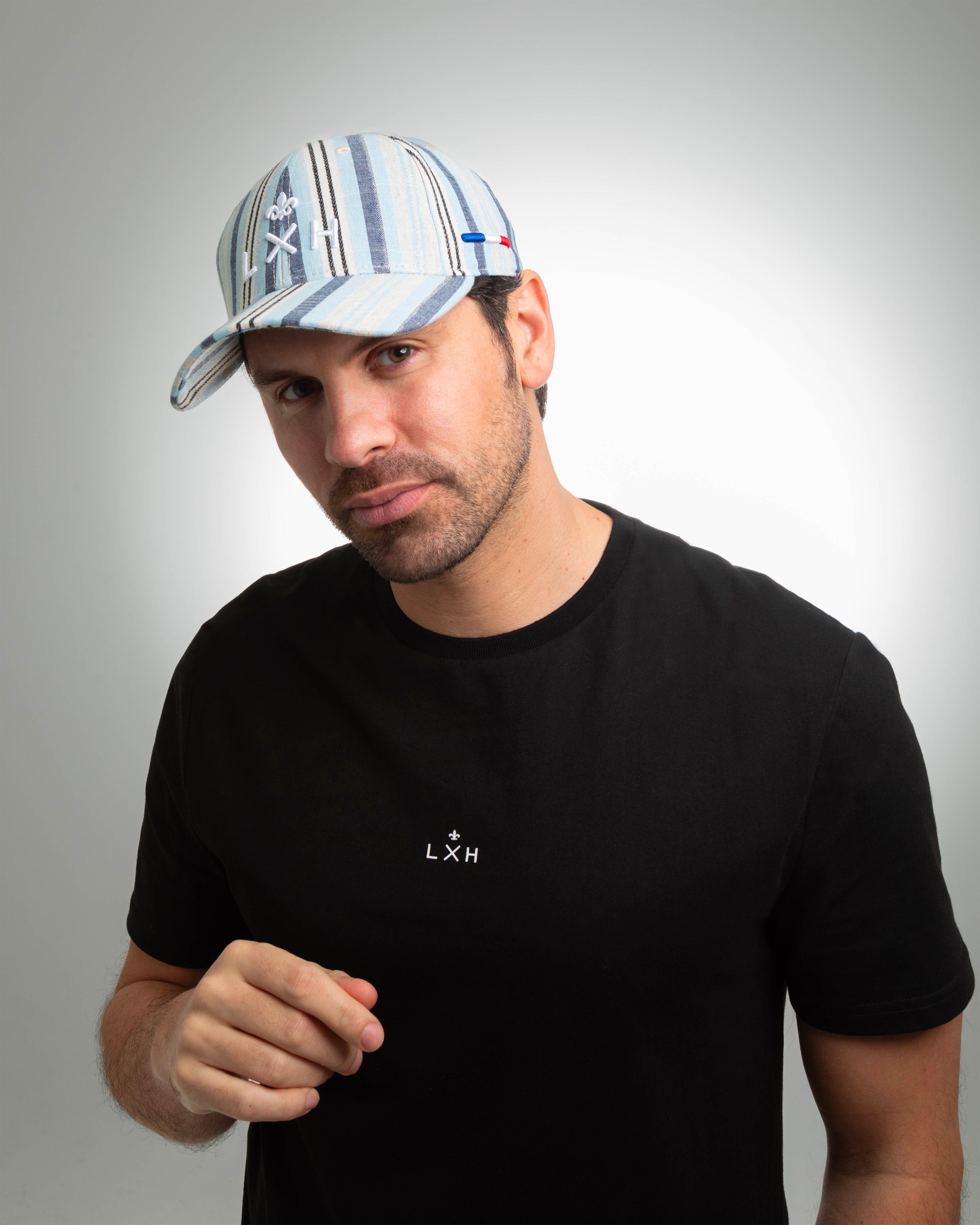 Casquette « Héritage » Motifs Rayés Bleu