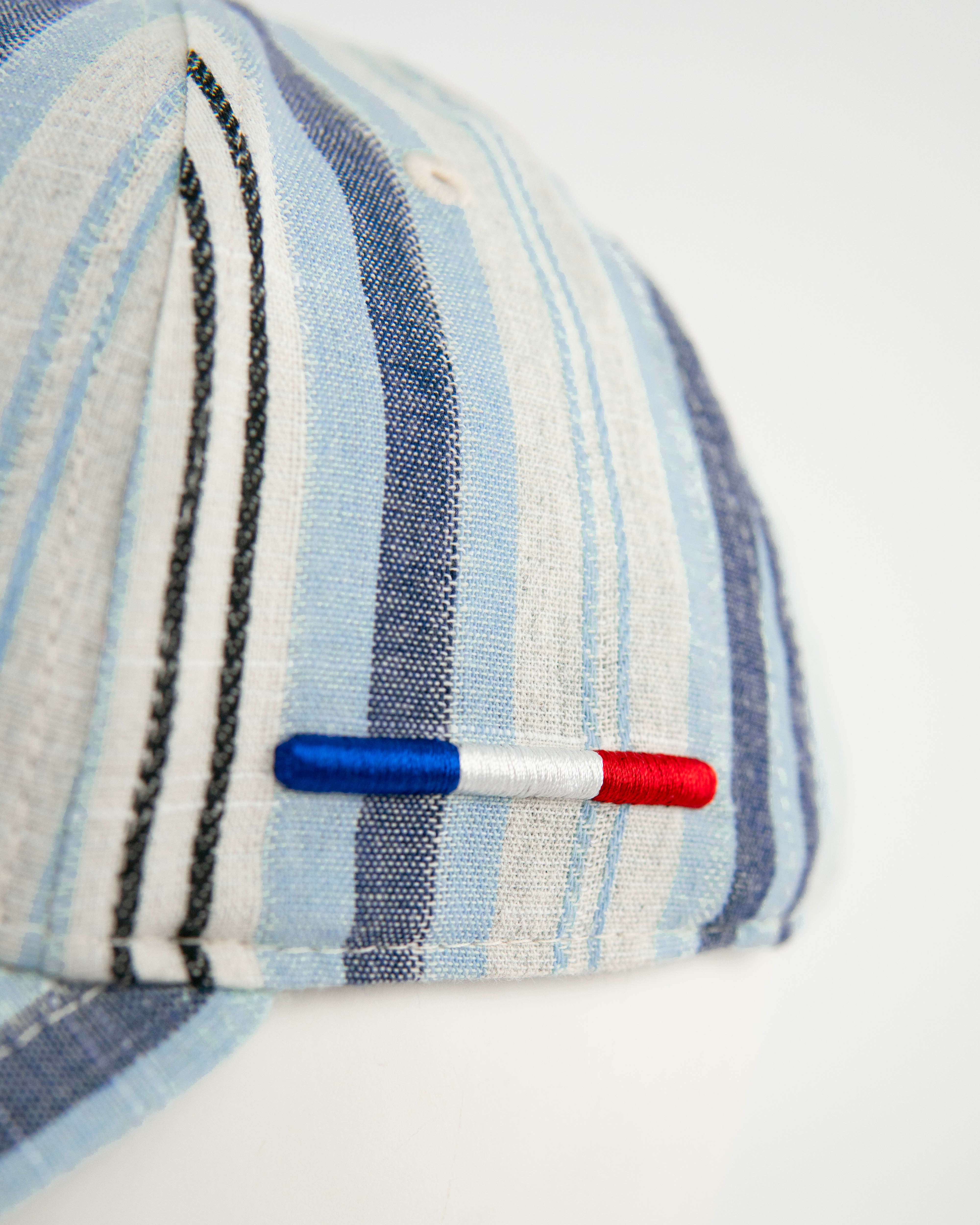 “Heritage” Cap Blue Striped Patterns