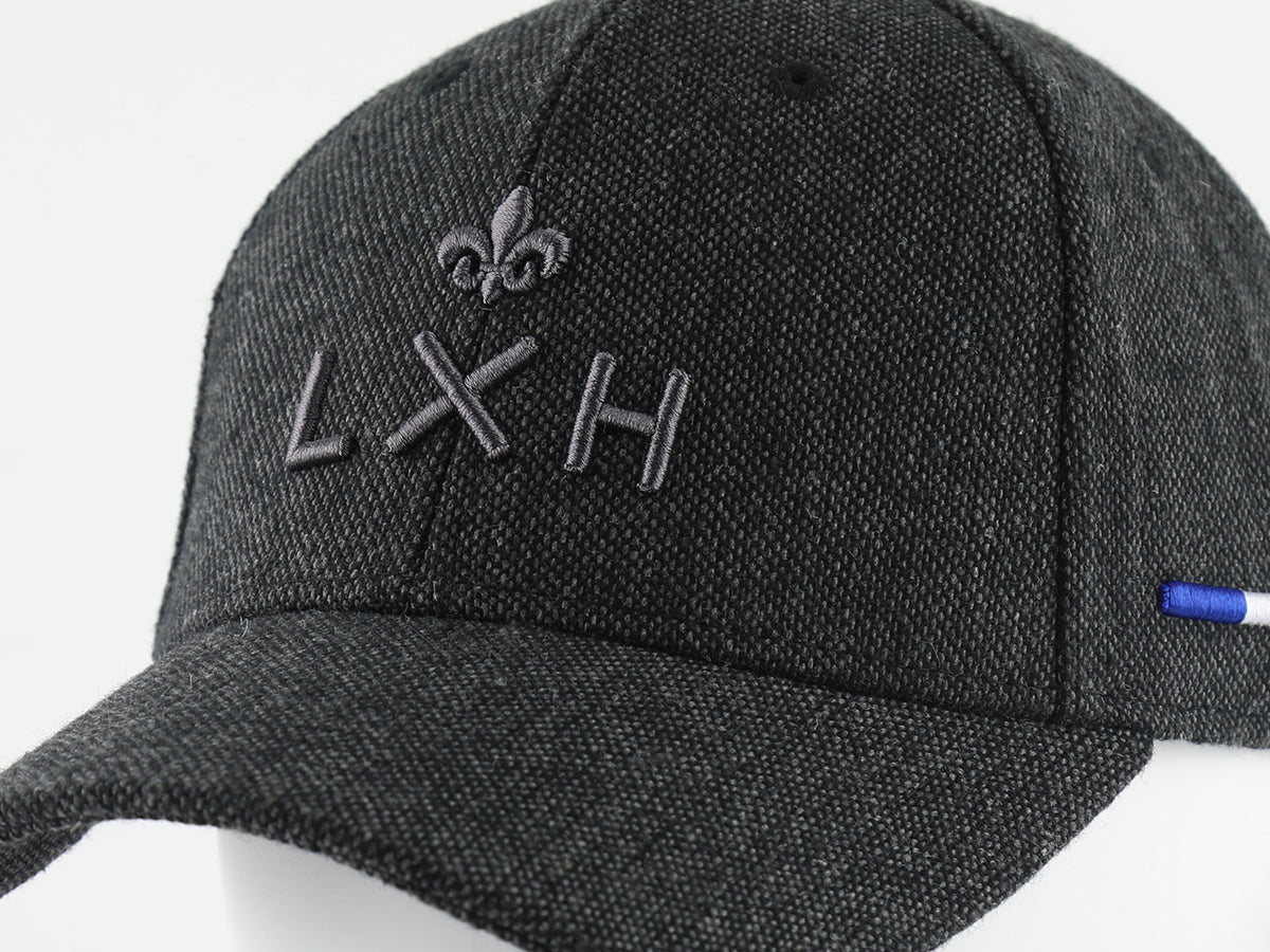 Casquette « Héritage » Laine Piquée Noir