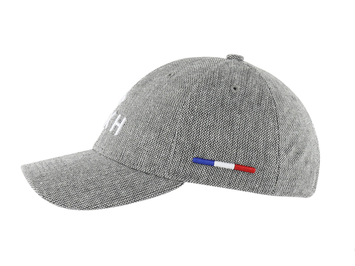 “Heritage” Cap in Grey Pique Wool