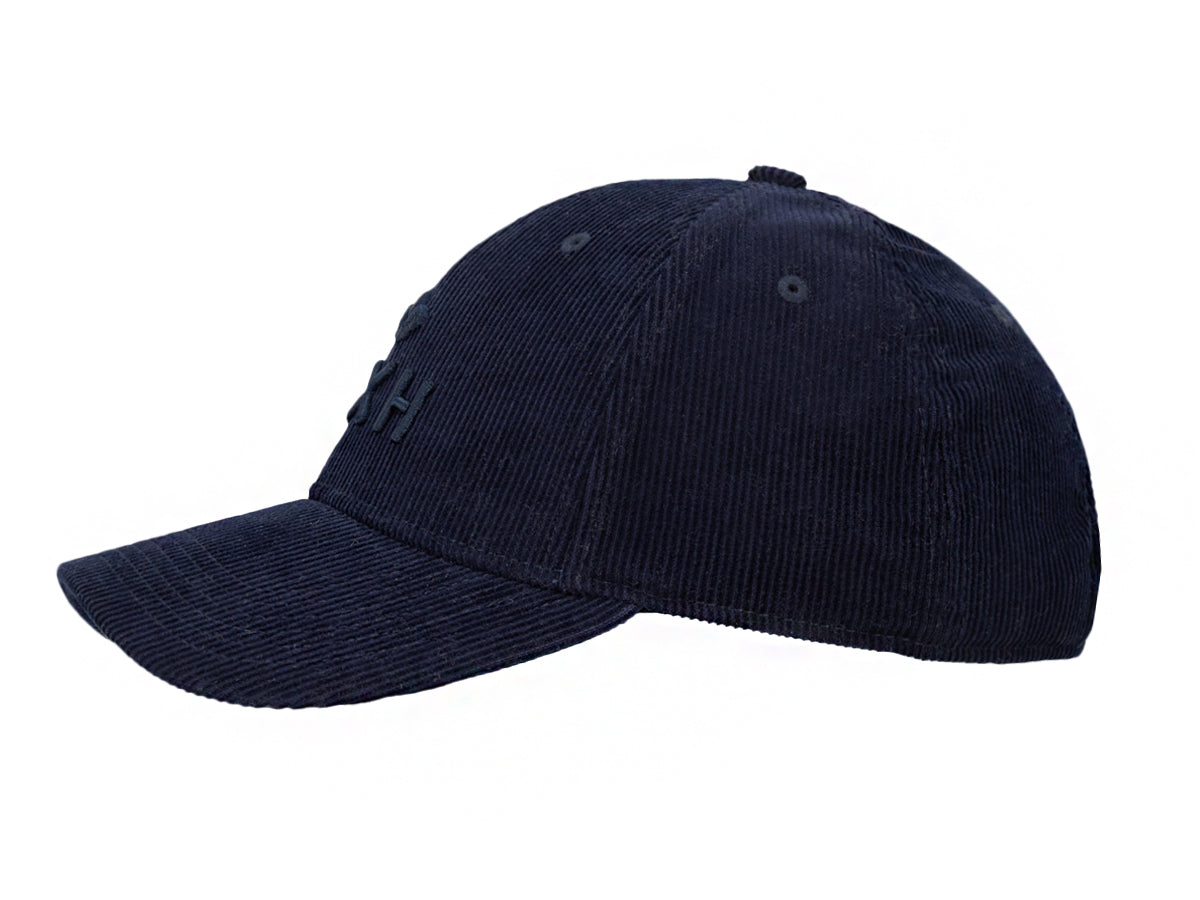 Casquette « Héritage » Velours Côtelé Ton sur Ton Bleu Marine de LXH avec design élégant et intemporel