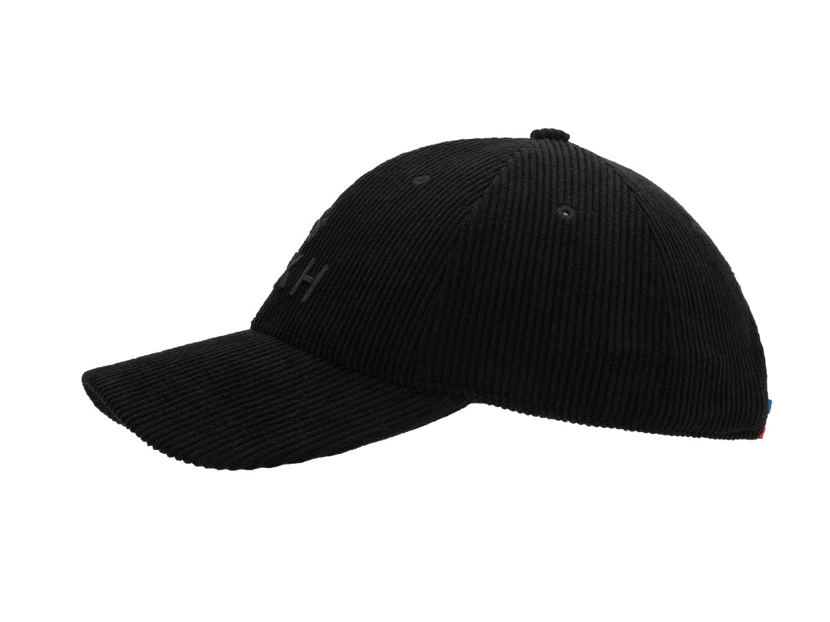 Black Corduroy Tone-on-Tone Heritage Cap