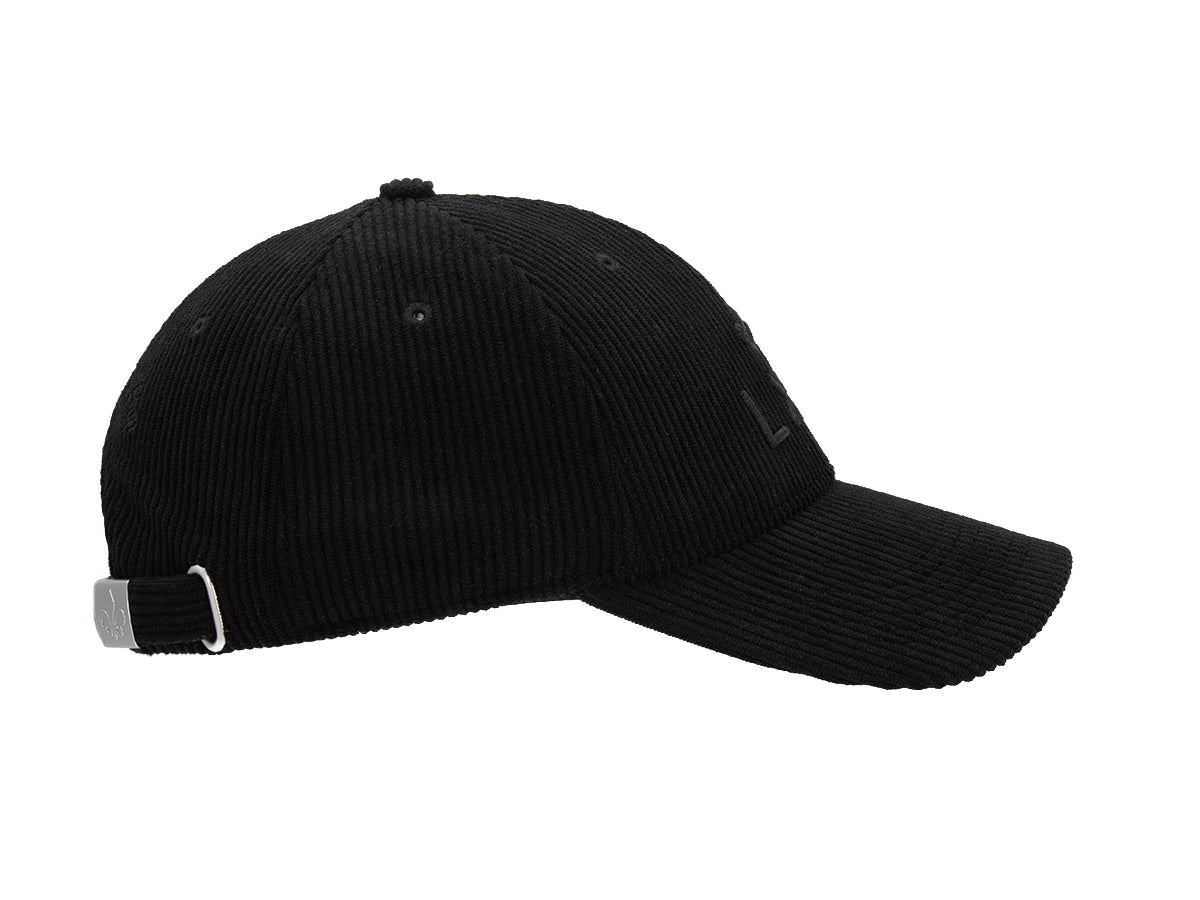 Black Corduroy Tone-on-Tone Heritage Cap