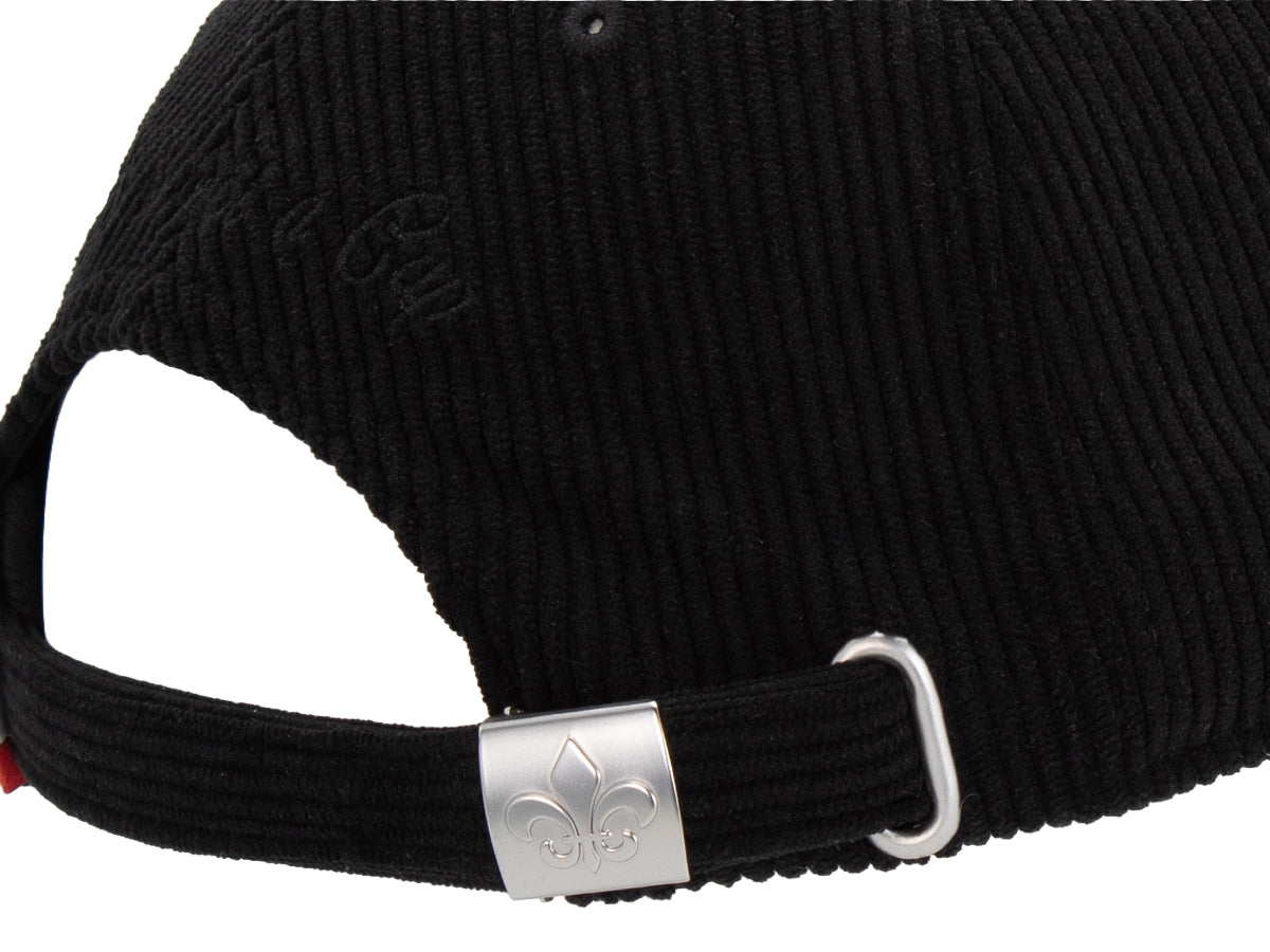 Black Corduroy Tone-on-Tone Heritage Cap