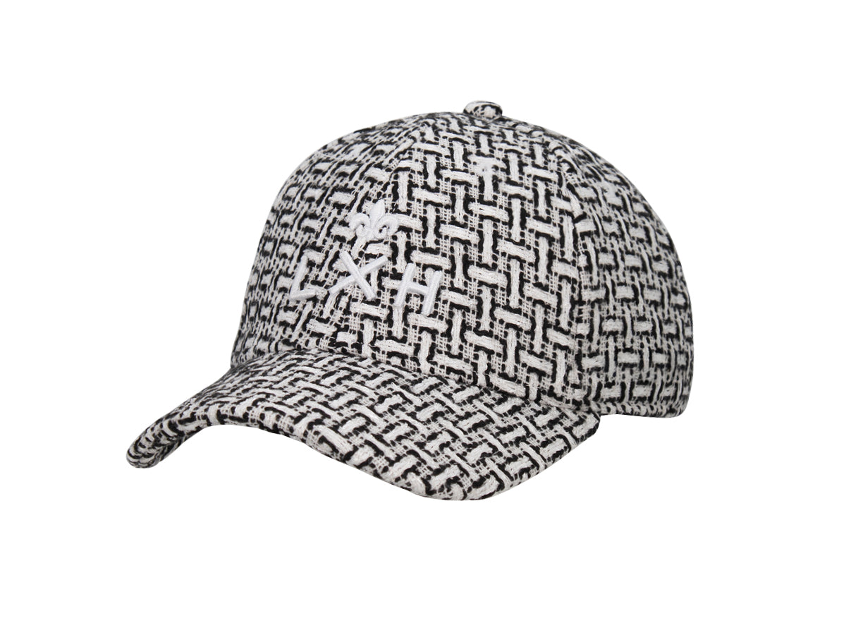 Casquette « Héritage » Ton sur Ton Tweed Blanc