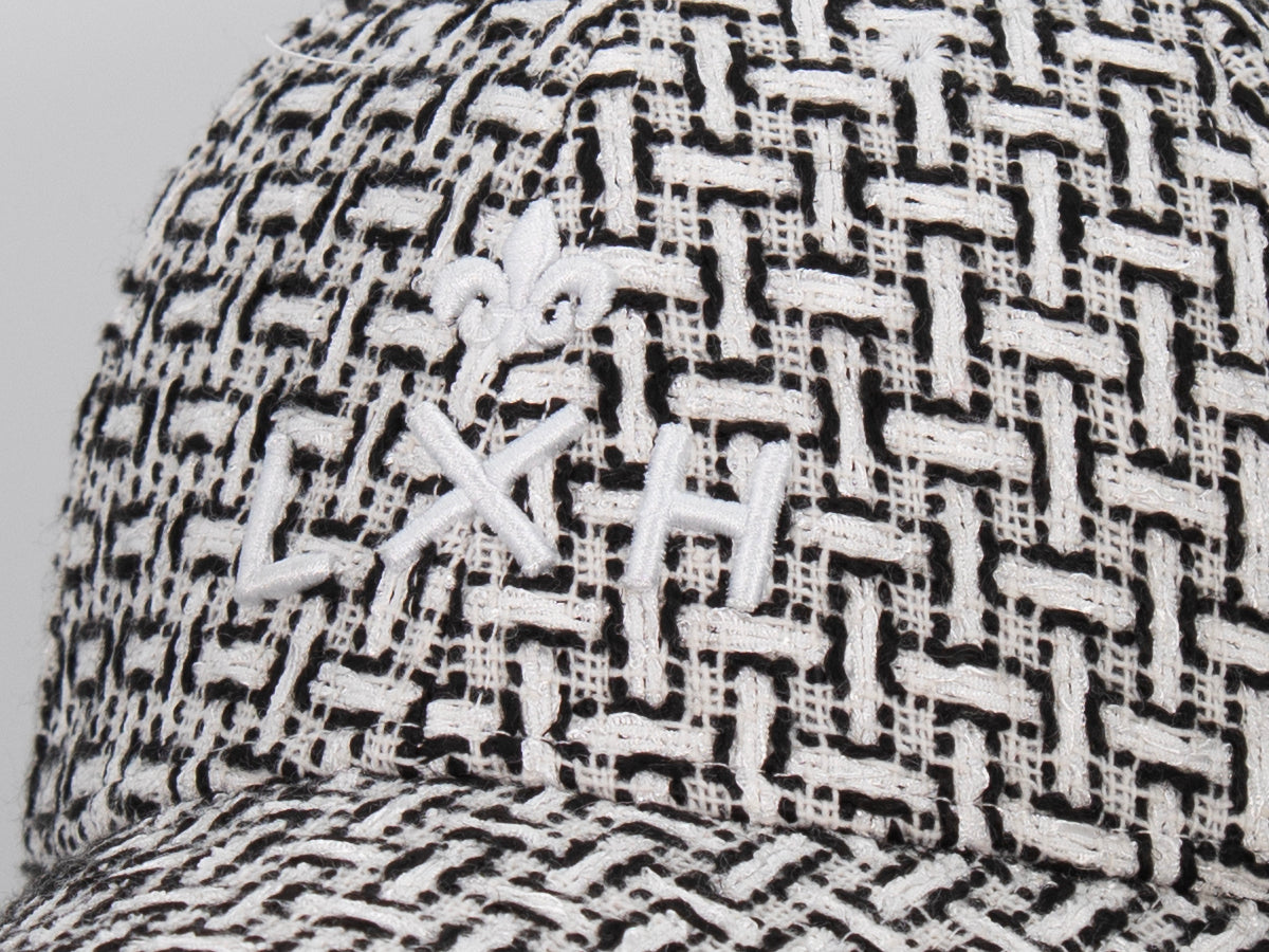 Casquette « Héritage » Ton sur Ton Tweed Blanc