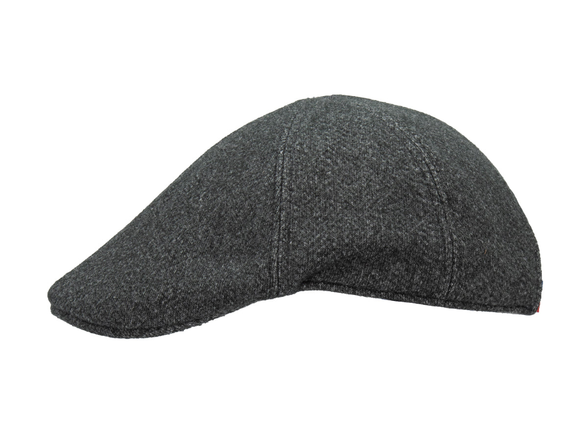 Dark gray felt beret