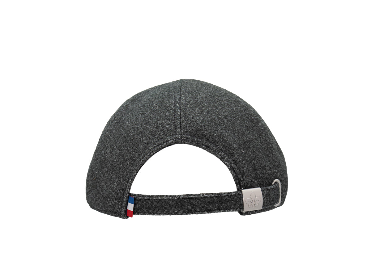 Dark gray felt beret