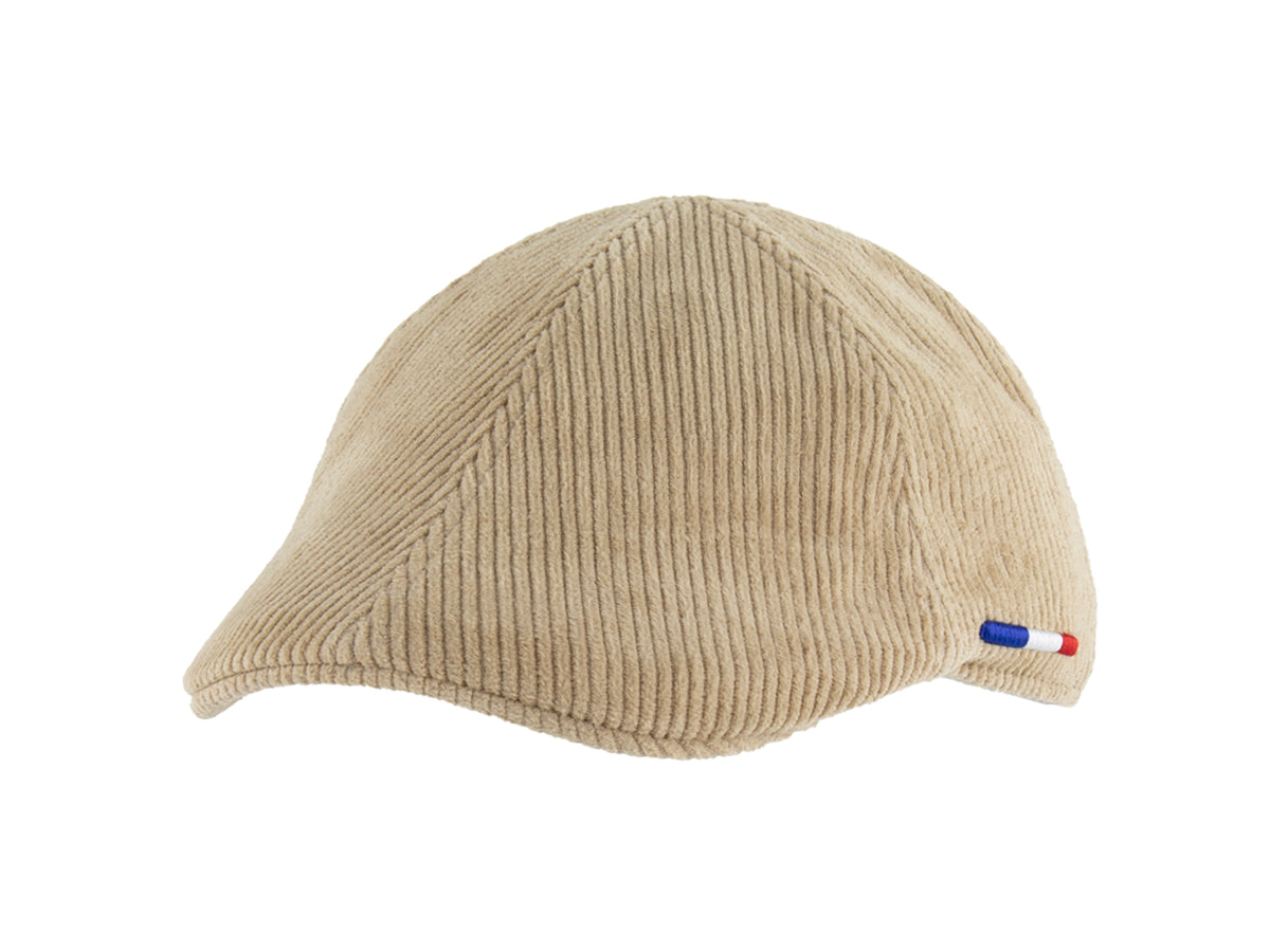 Dark Beige Corduroy Beret