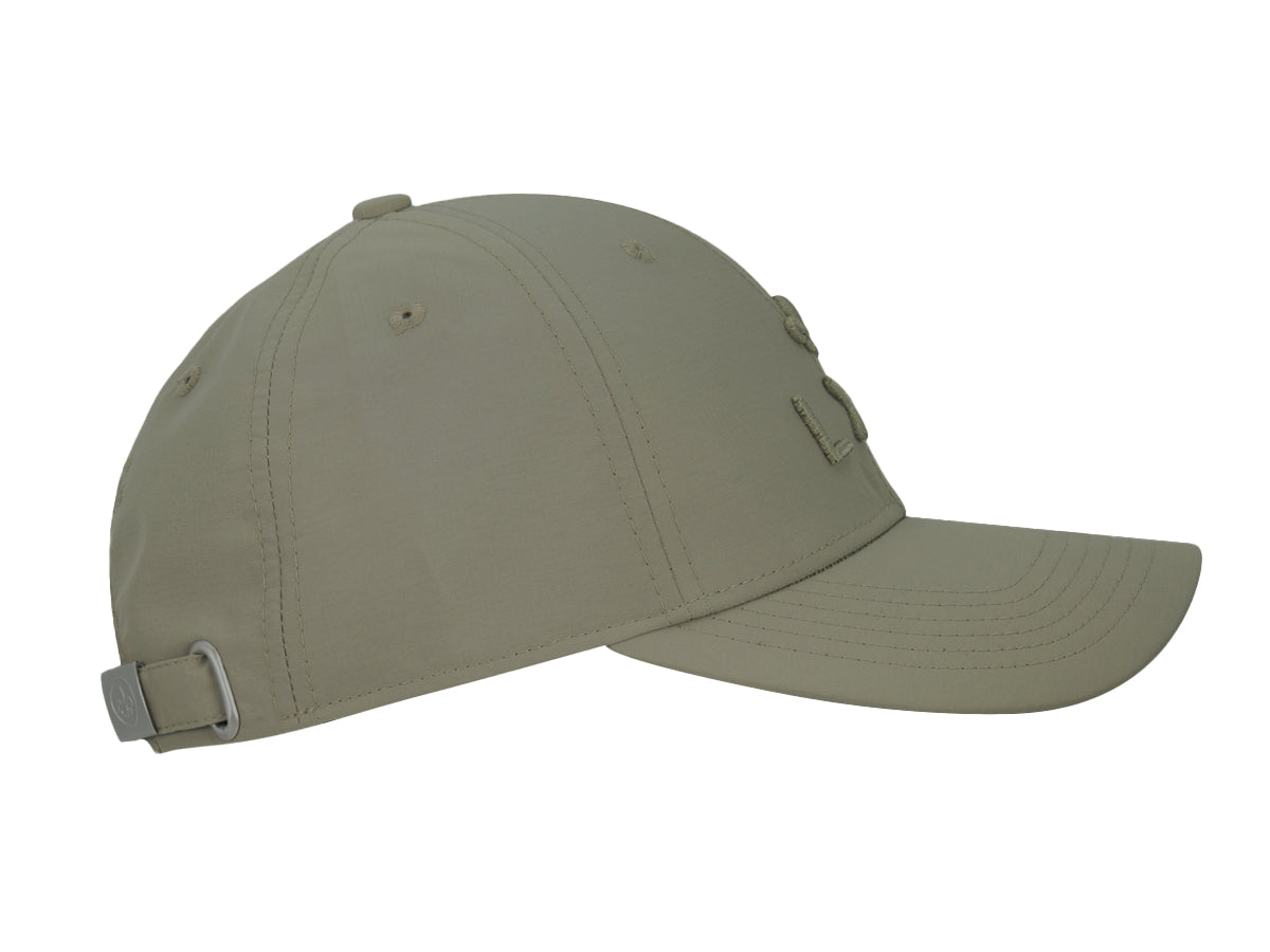 Tone-on-Tone Nylon “Heritage” Cap in Olive Green