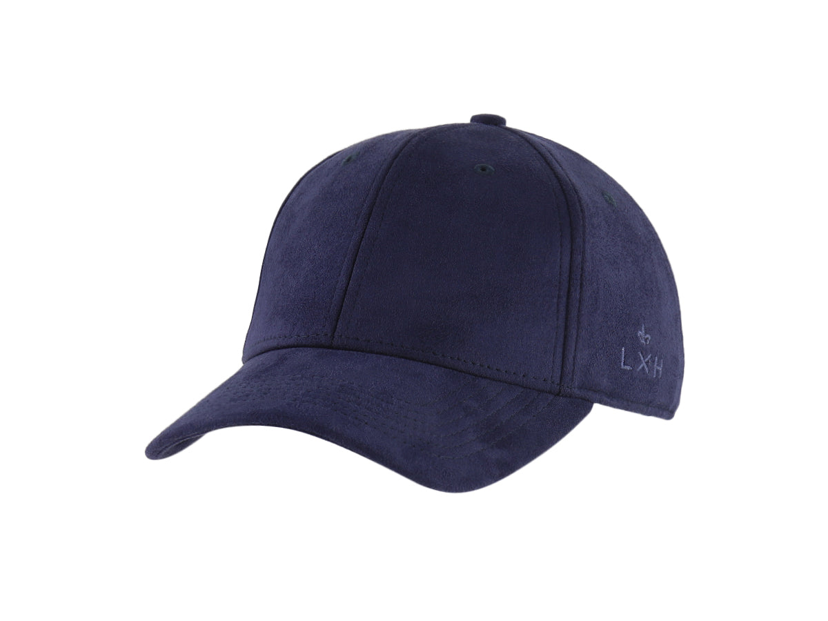 Navy Blue Suede “DNA” Cap