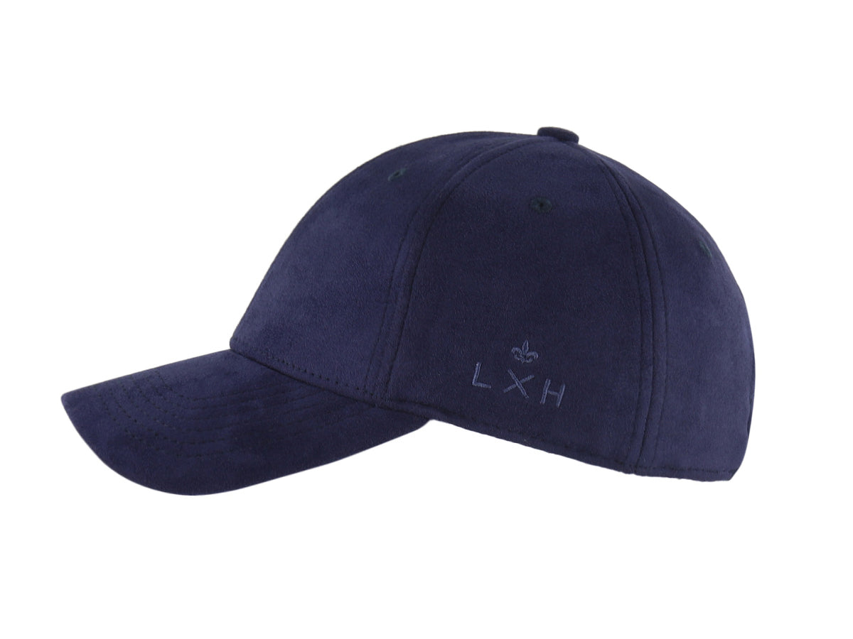 Navy Blue Suede “DNA” Cap