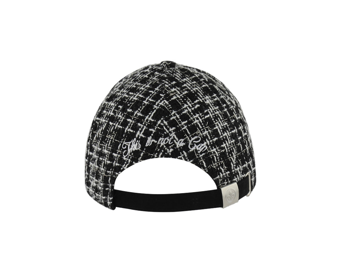 Casquette « Héritage » Tweed Noir