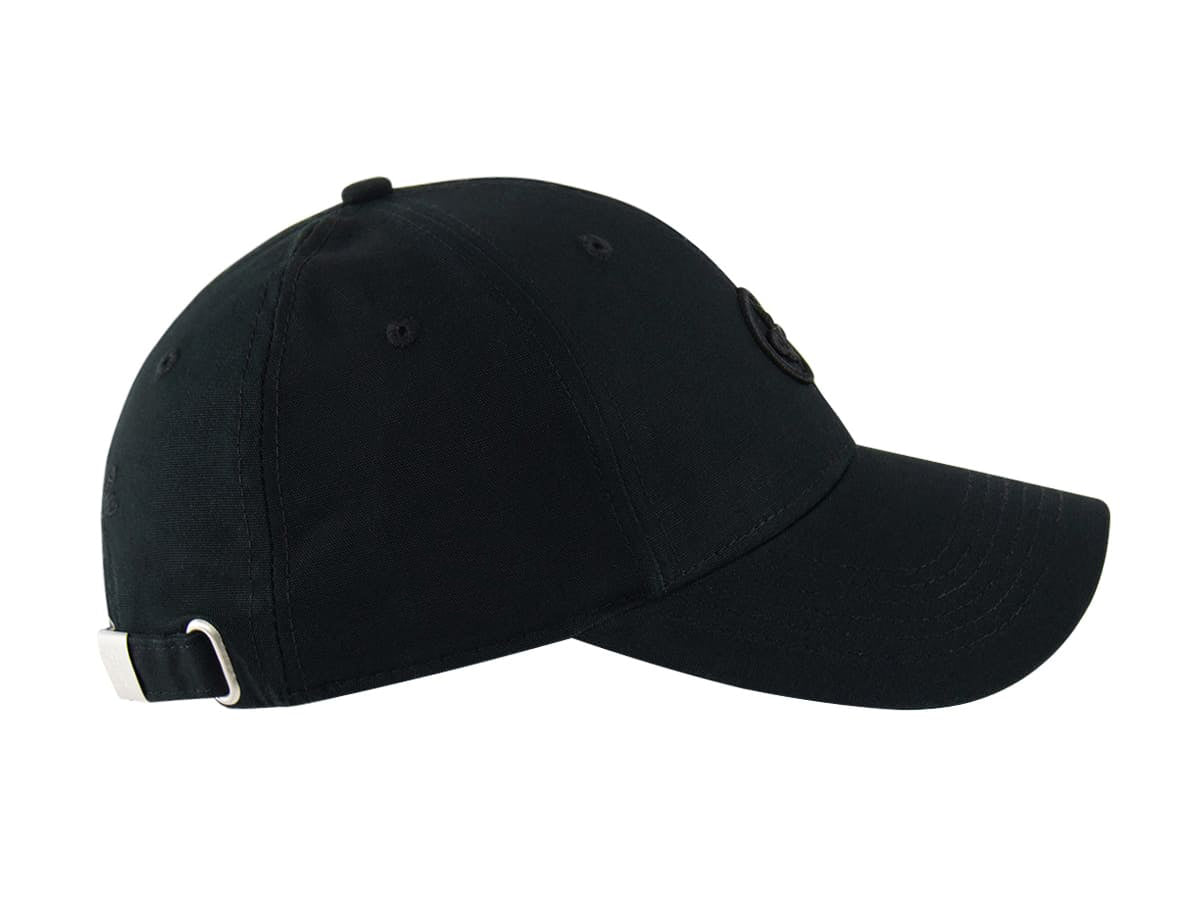 “Heritage” Cap Cotton Fleur de Lys Black