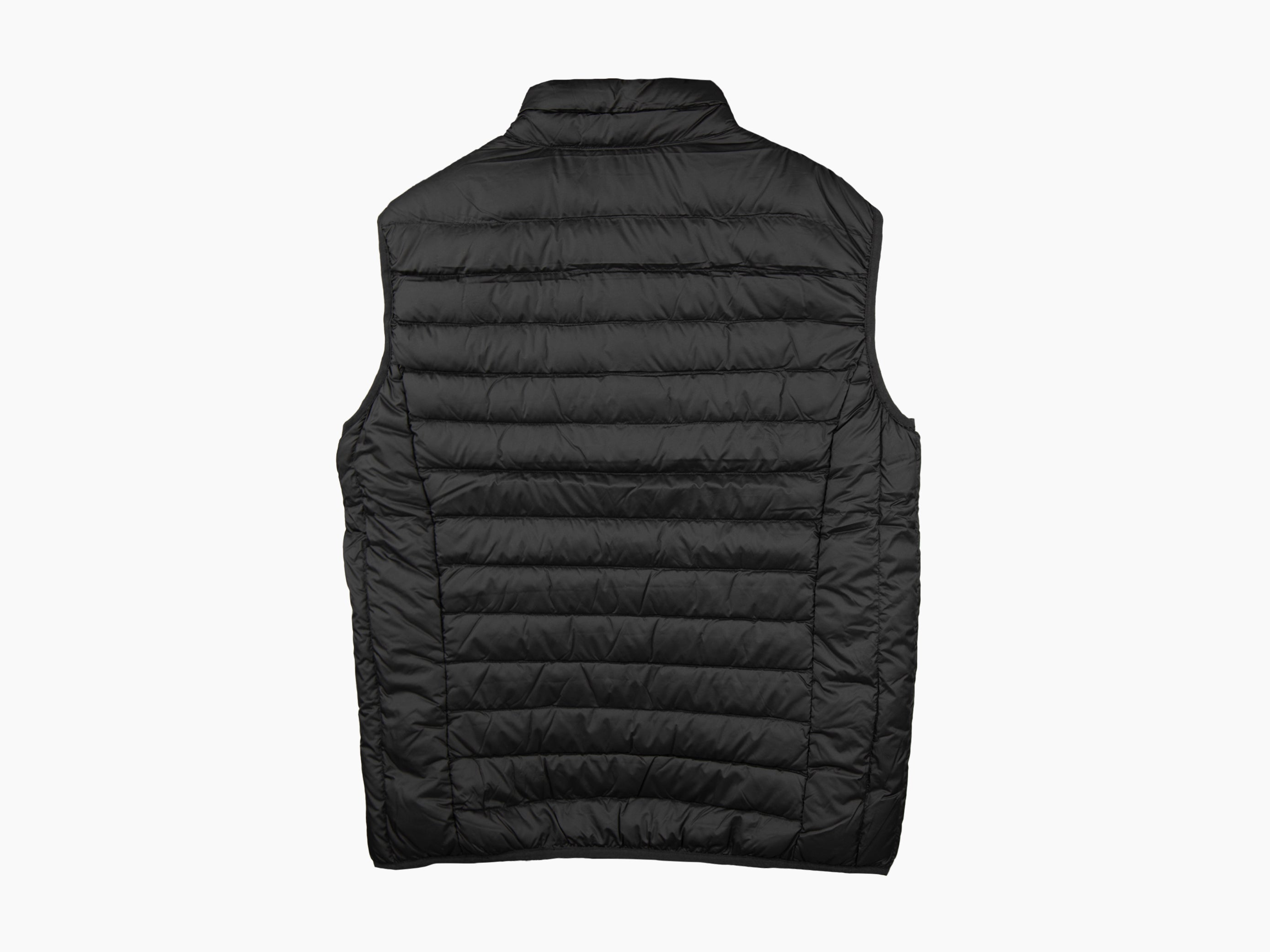 Black sleeveless down jacket