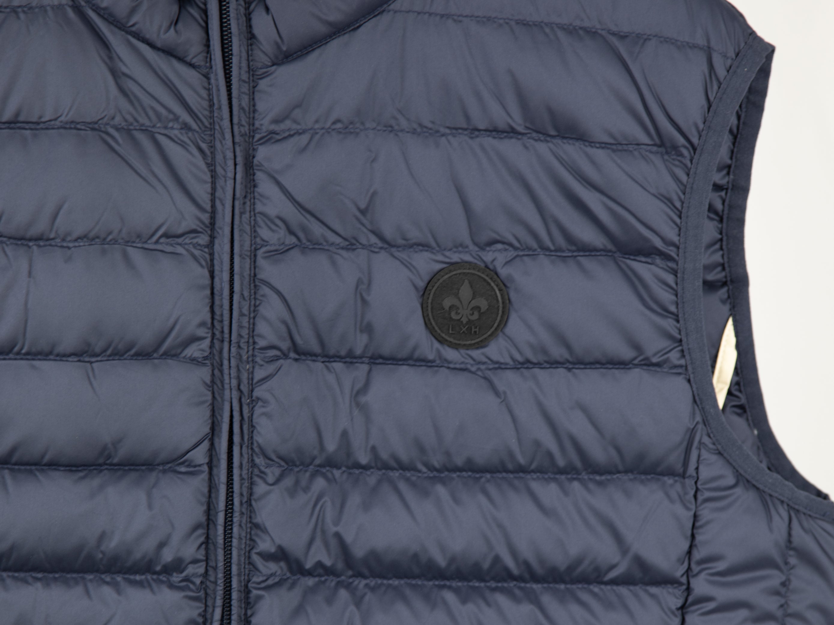 Navy Blue Sleeveless Down Jacket