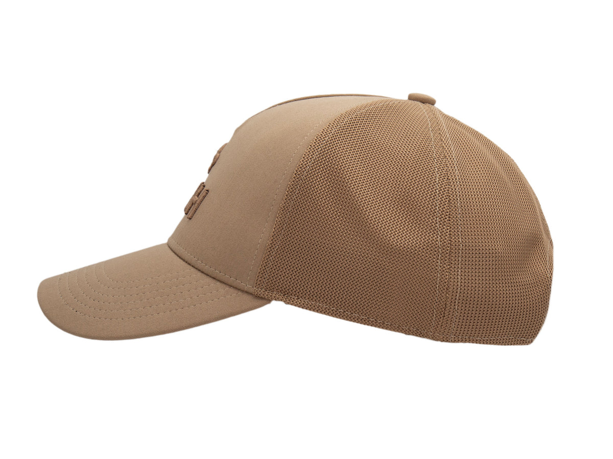 Evasion Tone-on-Tone Cap Black Brown Cotton