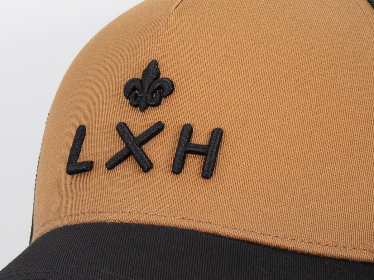 Casquette « Évasion » Bi-Color Coton Pain d'épice / Noir