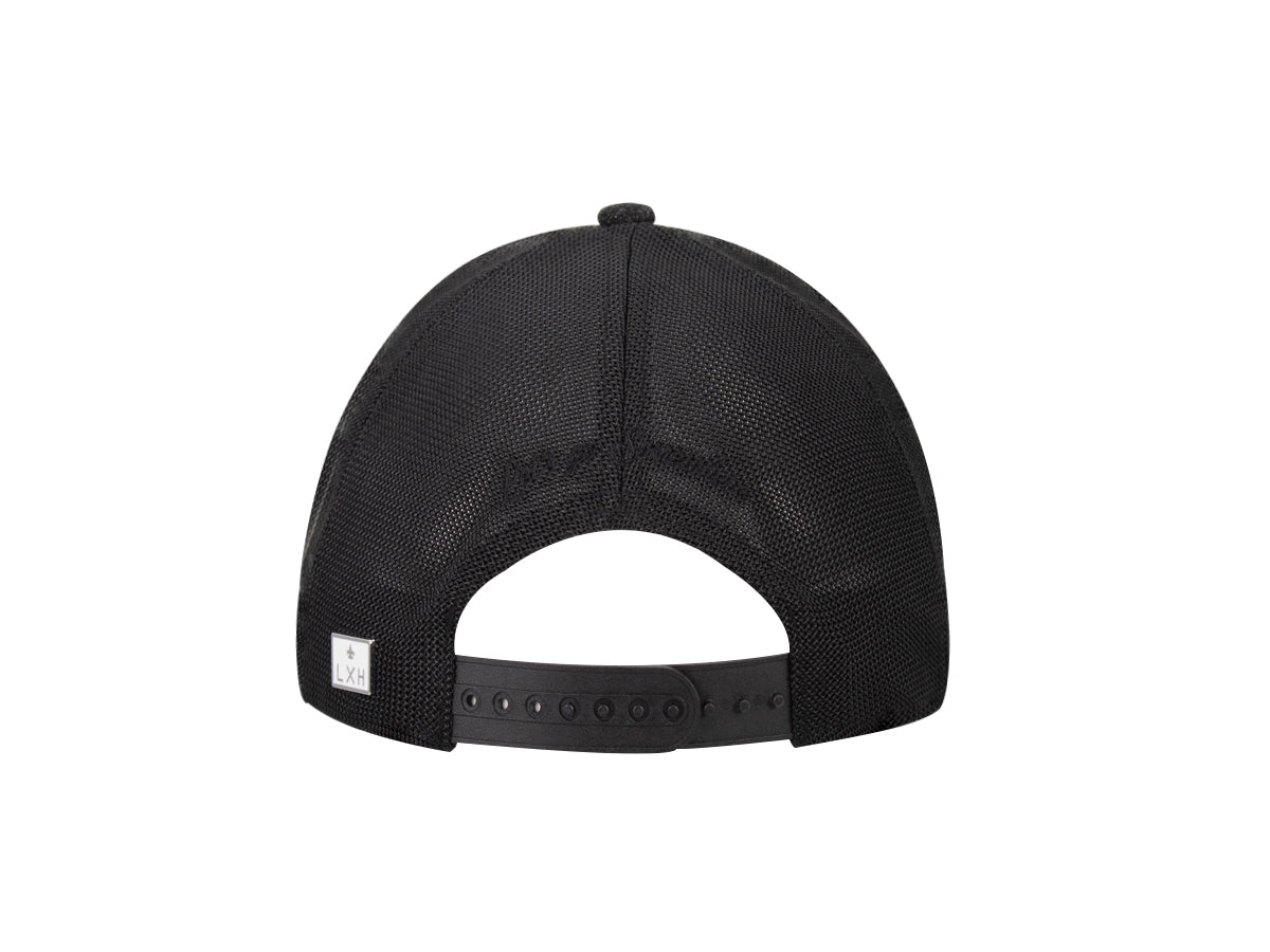 Casquette « Évasion » Bi-Matière Flanelle / Caviar Noir