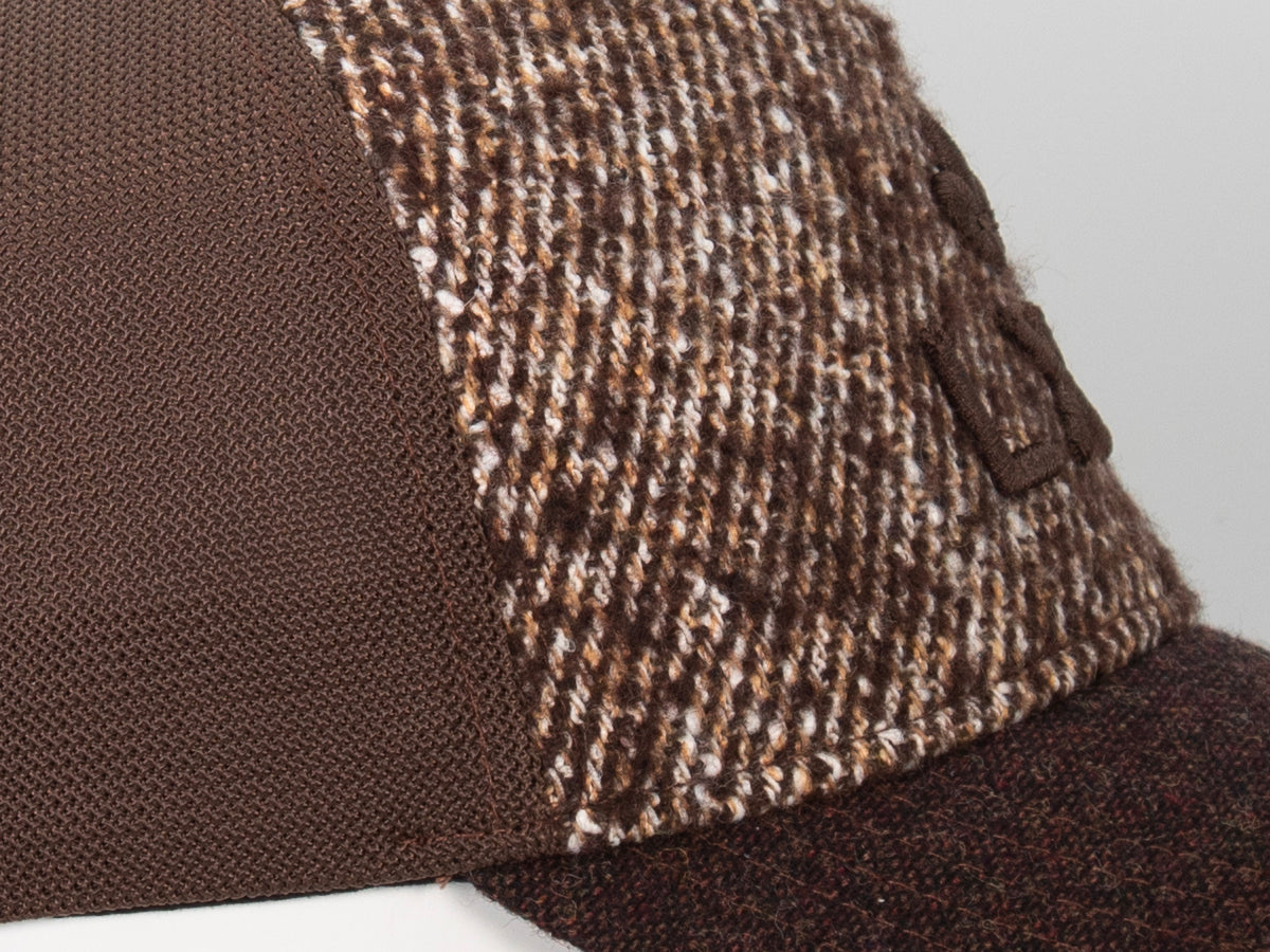 Casquette « Évasion » Bi-Matière Sergé / Caviar Marron