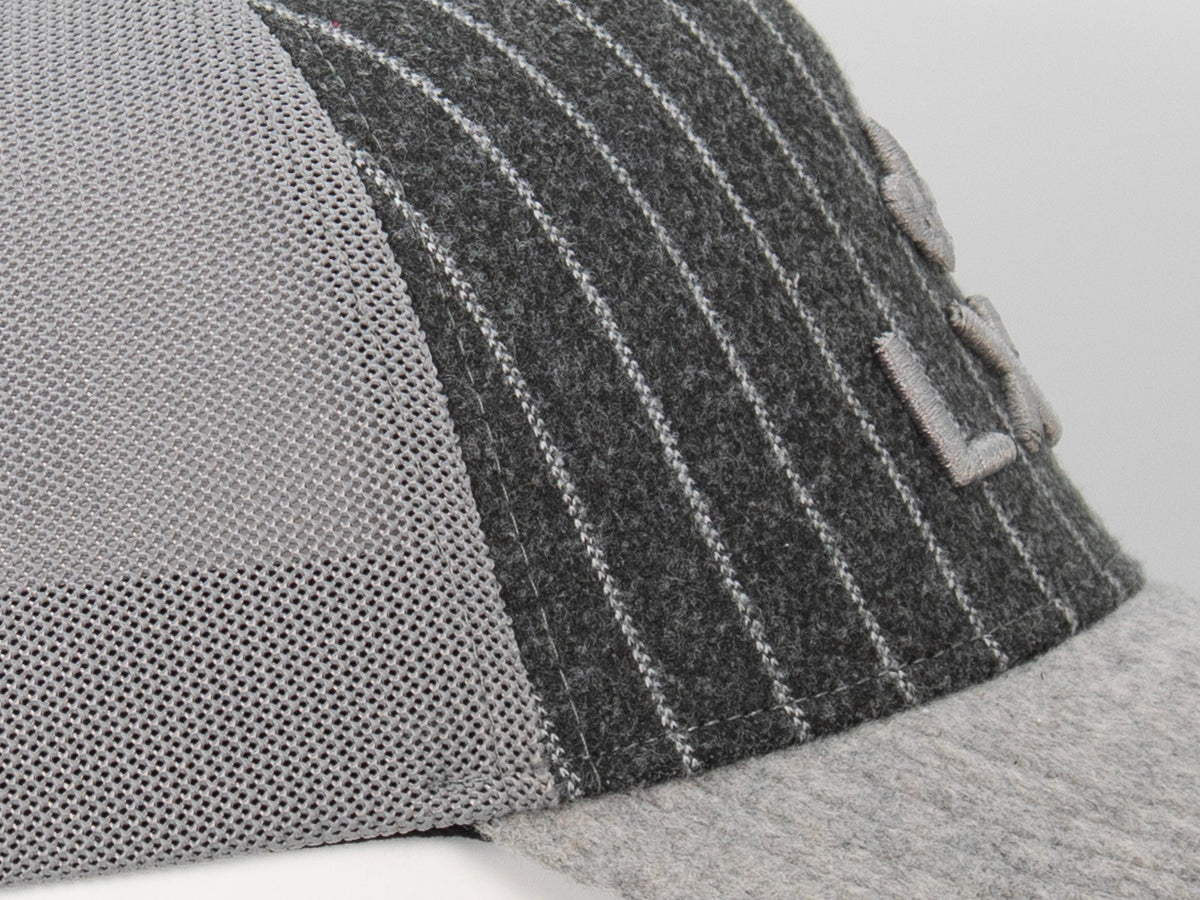 Casquette « Évasion » Bi-Matière Flanelle / Feutrine Gris