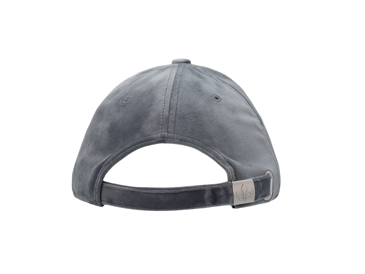 Dark Gray Silk Velvet Prestige Cap