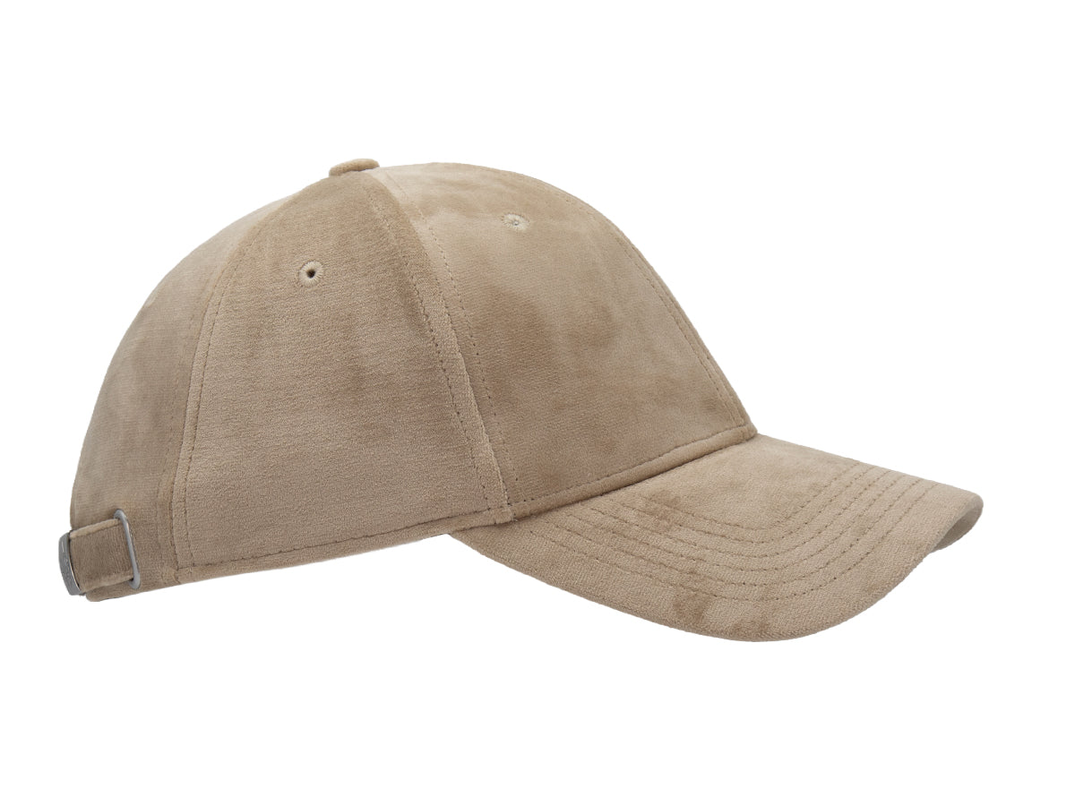 Taupe Silk Velvet Prestige Cap