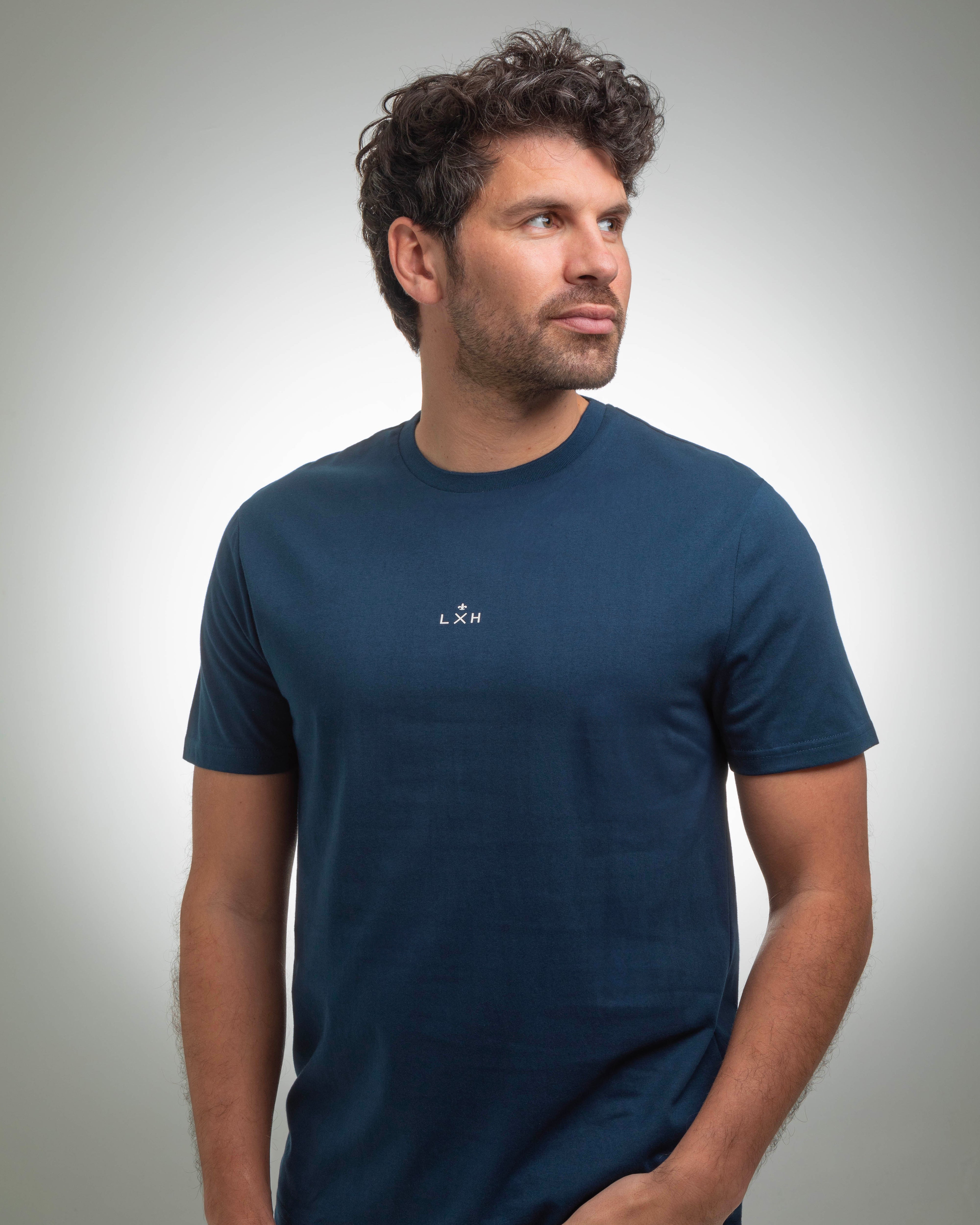 T-shirt Coton Bleu Marine