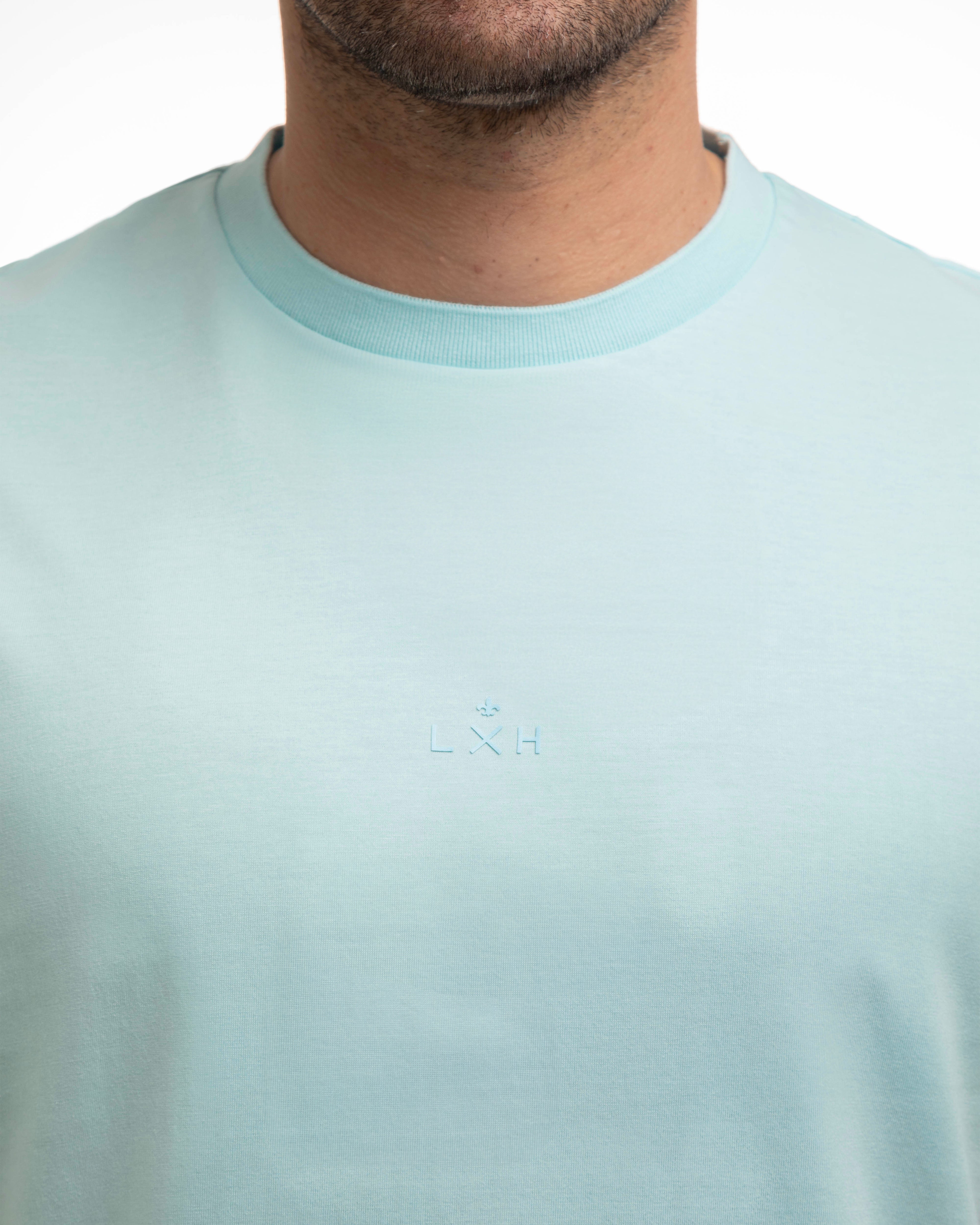 Sky Blue Cotton T-shirt