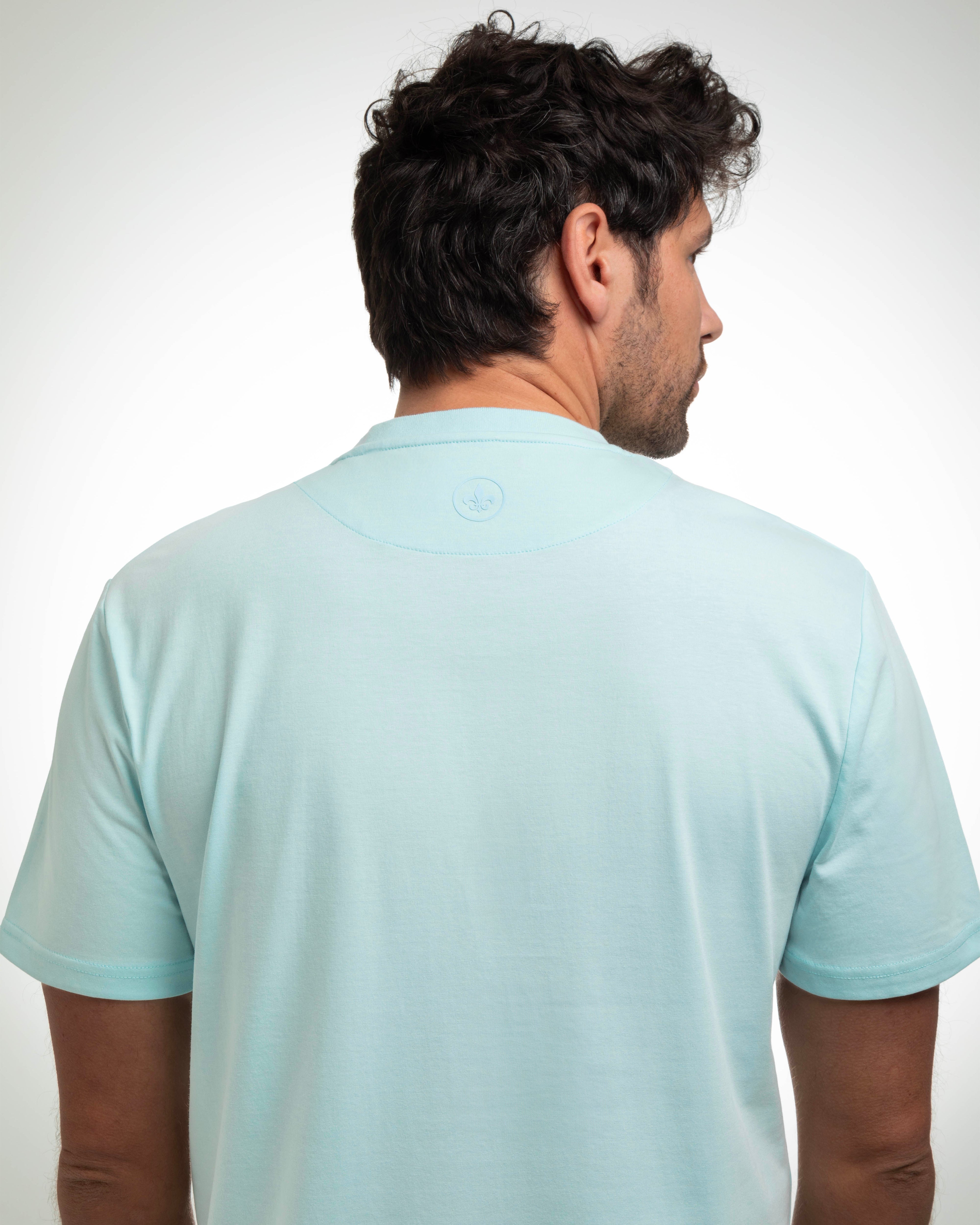 Sky Blue Cotton T-shirt