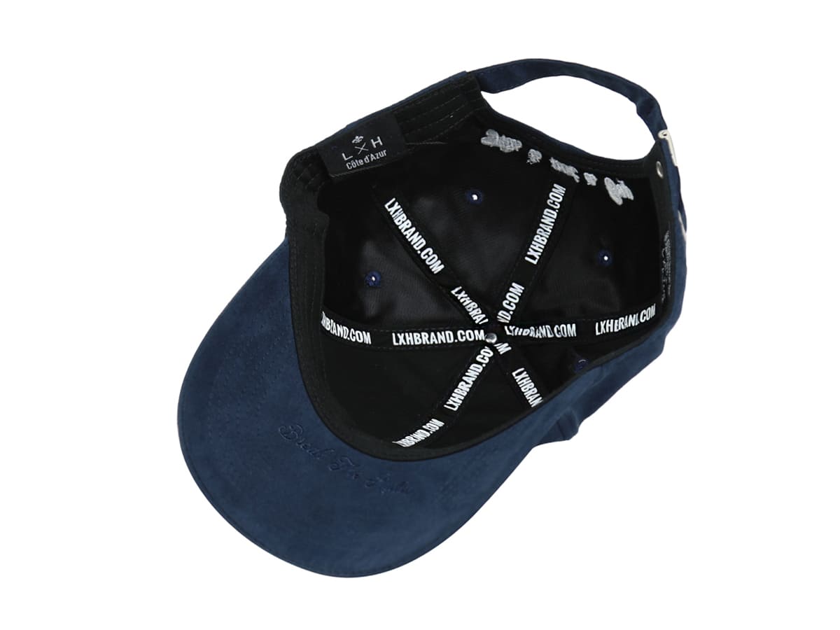 Casquette Suédine Bleu Marine LXH Genève Suédine 12