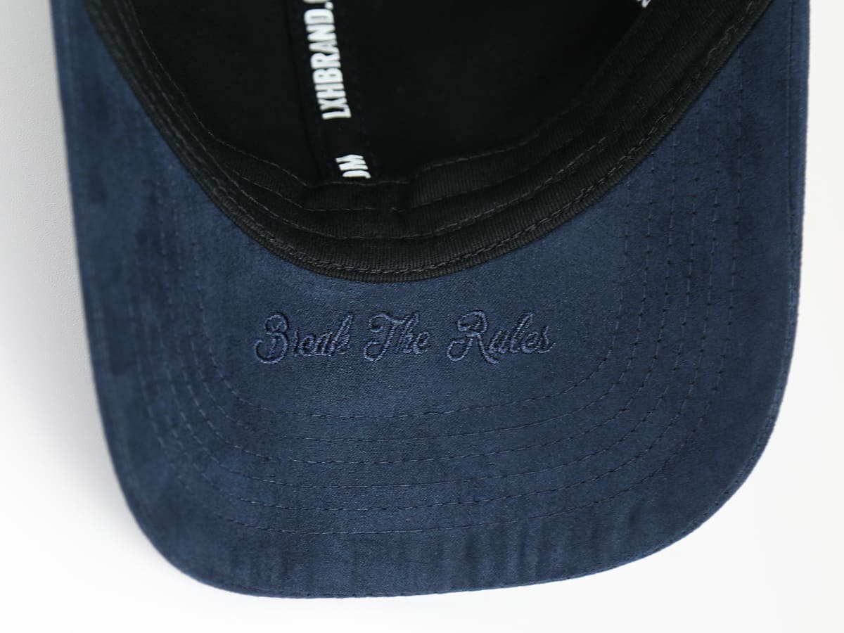 Casquette Suédine Bleu Marine LXH Genève Suédine 14