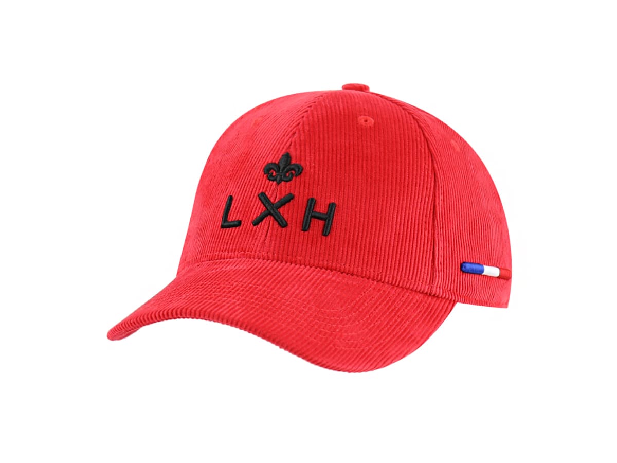 Casquette Velours Côtelé Rouge LXH Vienne Velours Côtelé 1