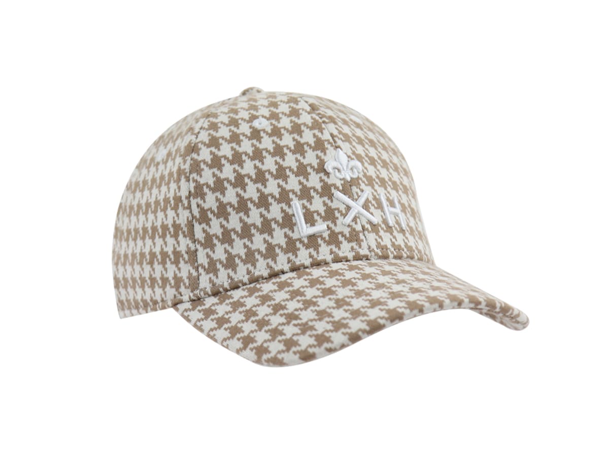 Casquette Pied-de-Coq Beige LXH Copenhague Coton 7